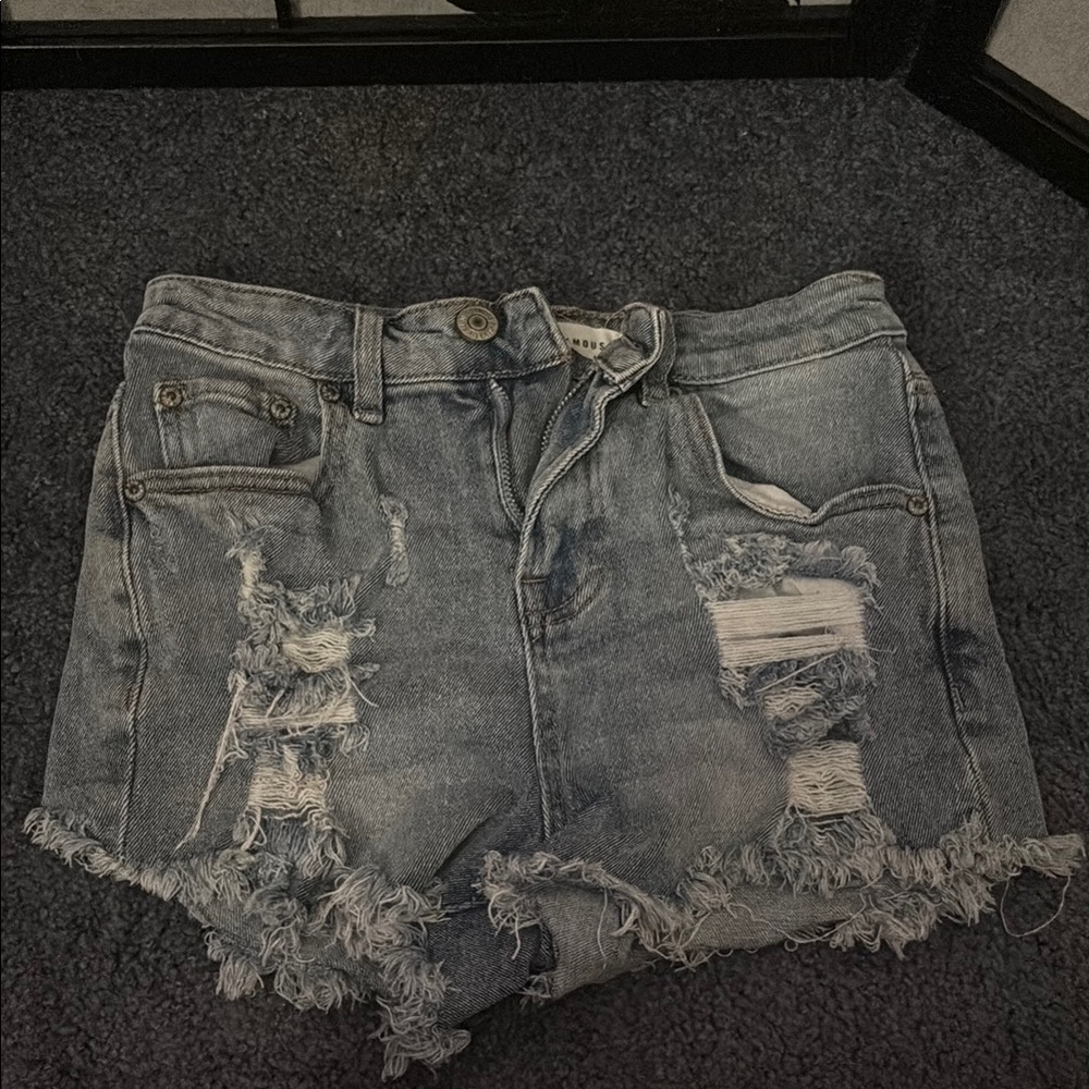Almost Famous Light Blue Denim Shorts
